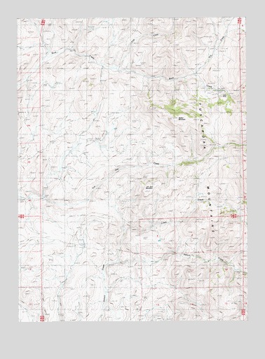 Toe Jam Mountain, NV USGS Topographic Map
