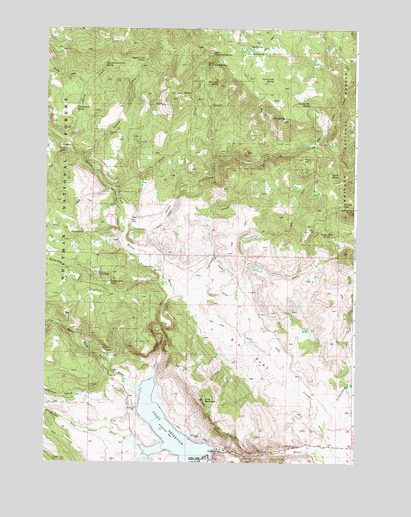 Unity Reservoir, OR USGS Topographic Map