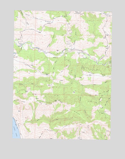 Capetown, CA USGS Topographic Map
