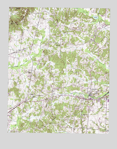 Vale, TN USGS Topographic Map