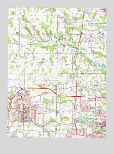 Wadsworth, OH USGS Topographic Map