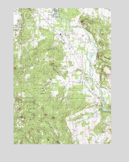 Waterloo, OR USGS Topographic Map