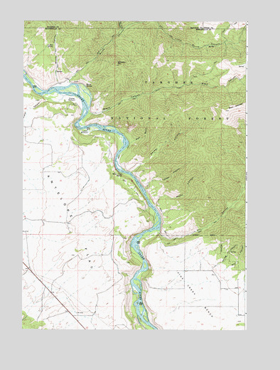 Wheaton Mountain, ID USGS Topographic Map