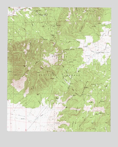 White Oaks South, NM USGS Topographic Map