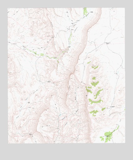 Capote Falls, TX USGS Topographic Map