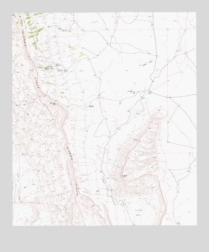 Capote Peak, TX USGS Topographic Map