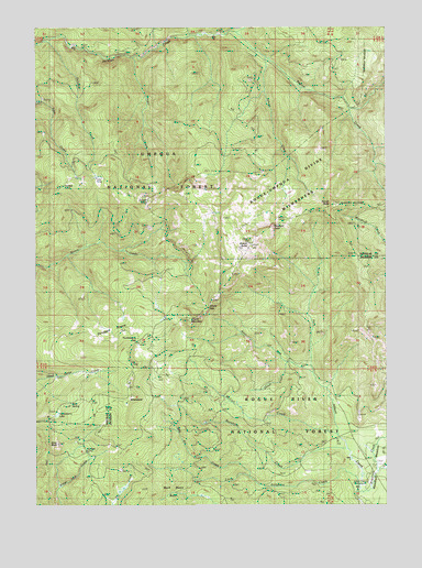Abbott Butte, OR USGS Topographic Map