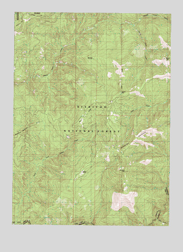 Brandy Peak, OR USGS Topographic Map