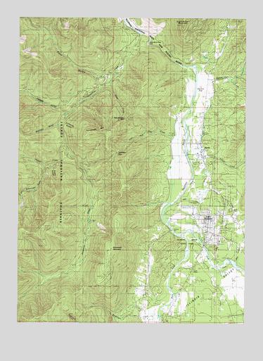 Cave Junction, OR USGS Topographic Map