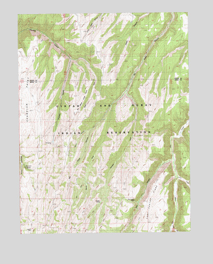 Chicken Fork, UT USGS Topographic Map