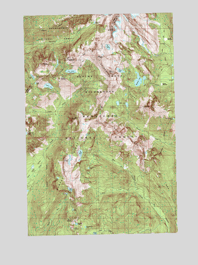 Chikamin Peak, WA USGS Topographic Map