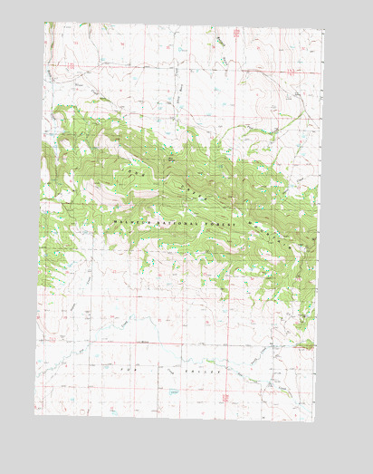 Fox, OR USGS Topographic Map