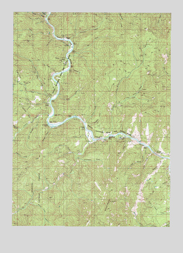 Galice, OR USGS Topographic Map