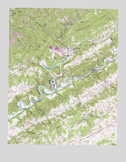 Carbo, VA USGS Topographic Map