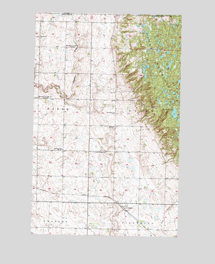 Carbury, ND USGS Topographic Map