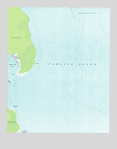 Stumpy Point, NC USGS Topographic Map