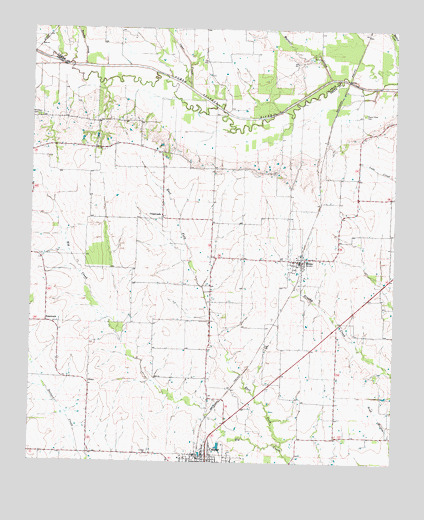 Cooper North, TX USGS Topographic Map