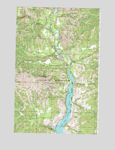 Keller, WA USGS Topographic Map