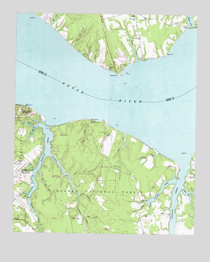 Cherry Point, NC USGS Topographic Map