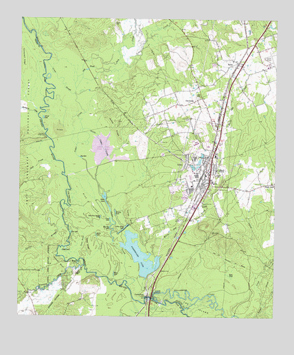 Diboll, TX USGS Topographic Map