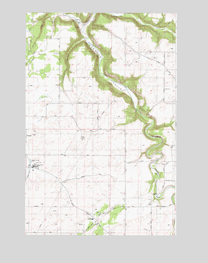 Spangle East, WA USGS Topographic Map