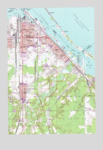 Superior, WI USGS Topographic Map