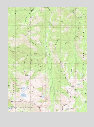 Caribou Lake, CA USGS Topographic Map
