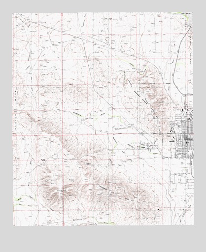 Carlsbad West, NM USGS Topographic Map