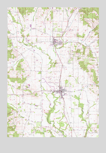 Carlton, OR USGS Topographic Map