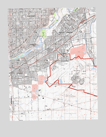 Carmichael, CA USGS Topographic Map