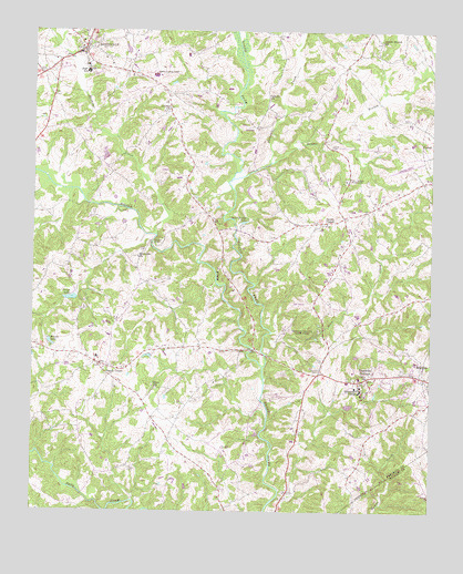 Carnesville, GA USGS Topographic Map
