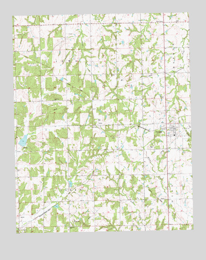 Carney, OK USGS Topographic Map