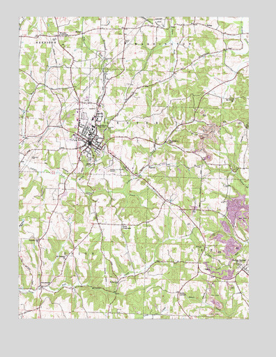 Carrollton, OH USGS Topographic Map