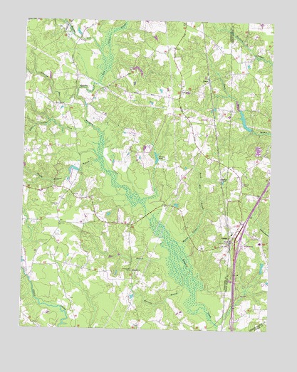 Carson, VA USGS Topographic Map