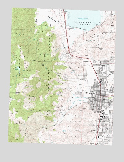 Carson City, NV USGS Topographic Map