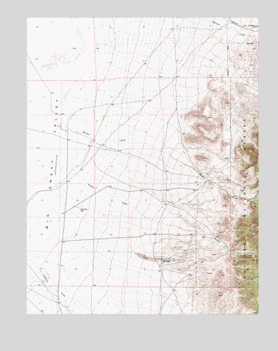 Carvers SE, NV USGS Topographic Map