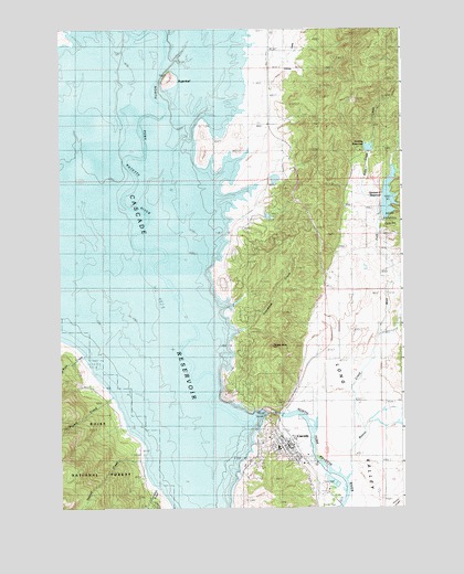 Cascade, ID USGS Topographic Map