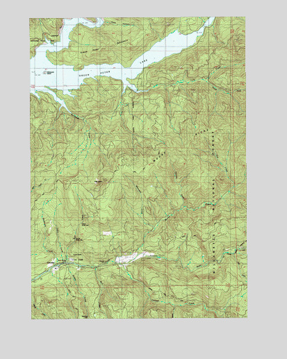 Cascadia, OR USGS Topographic Map