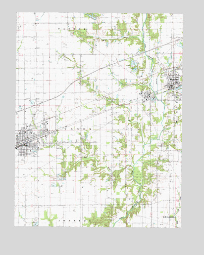 Casey, IL USGS Topographic Map