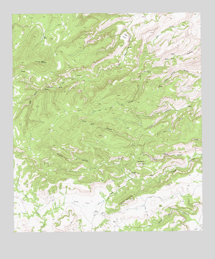 Casket Mountain, TX USGS Topographic Map