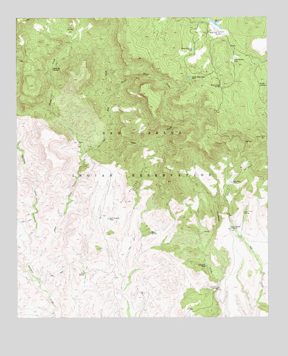 Cassadore Spring, AZ USGS Topographic Map
