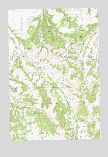 Castle Butte, MT USGS Topographic Map