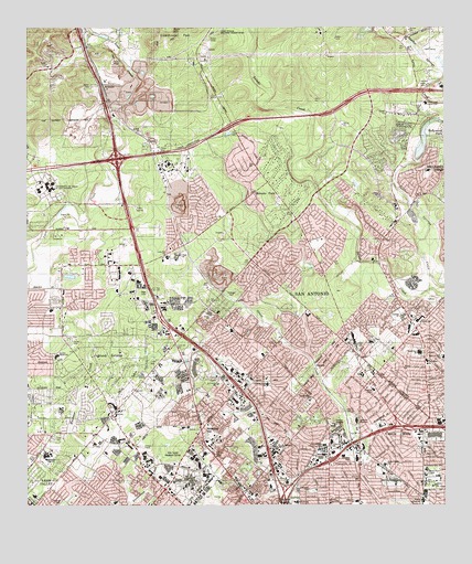 Castle Hills, TX USGS Topographic Map