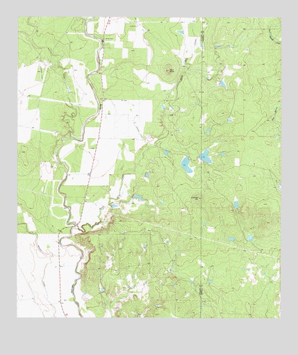 Irishman Hill, TX USGS Topographic Map