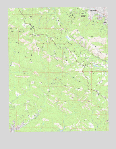 Castle Rock Ridge, CA USGS Topographic Map