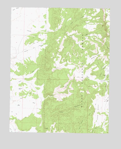 Casto Canyon, UT USGS Topographic Map