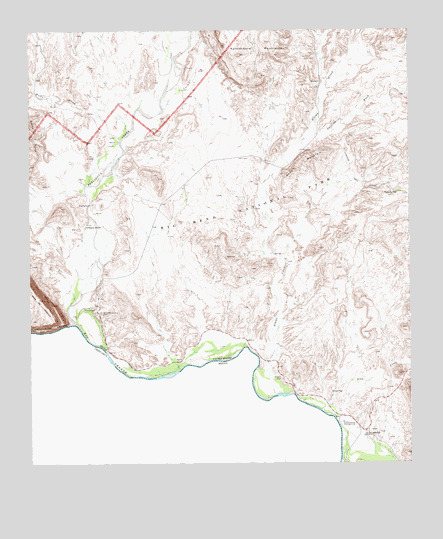 Castolon, TX USGS Topographic Map
