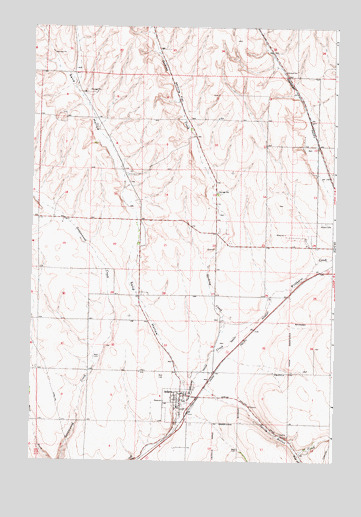 Adams, OR USGS Topographic Map