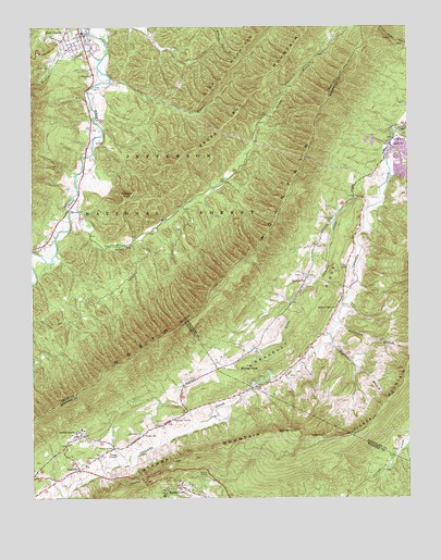 Catawba, VA USGS Topographic Map