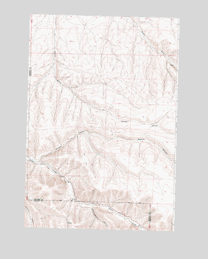 Echo SW, OR USGS Topographic Map